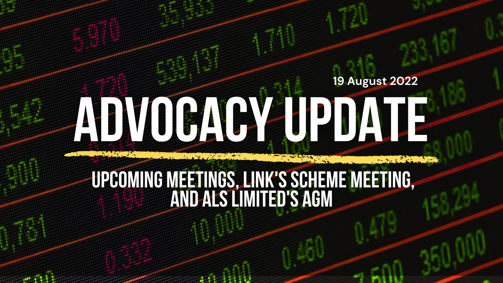 62. advocacy update - 19 August