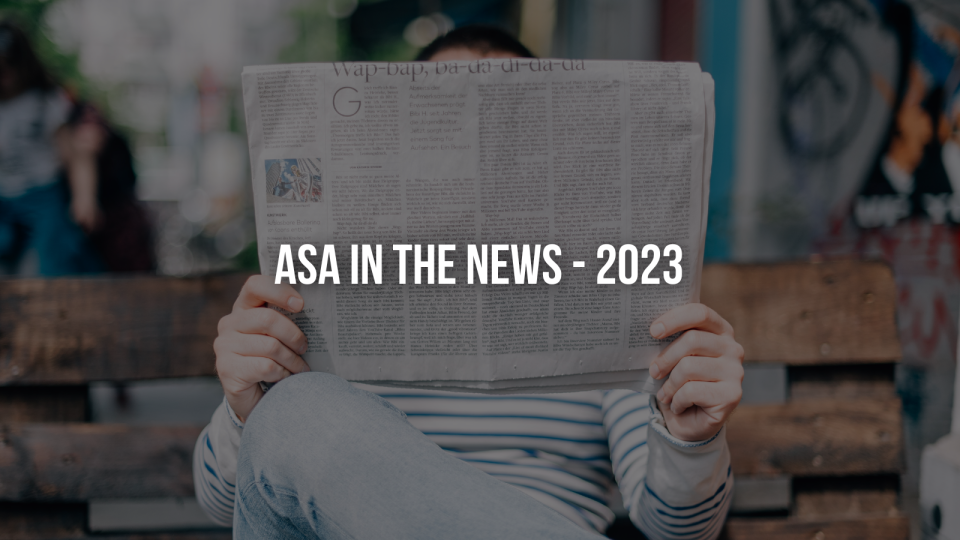 2023 ASA in the News 2023 ASA in the News
