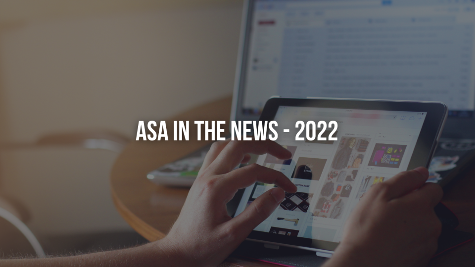 ASA in the News - 2022 ASA in the News - 2022