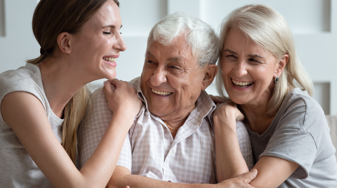 Smiling family
